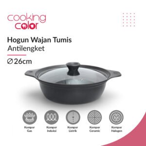 Cooking Color Panci Hot Pot Hogun 26 cm - Hitam