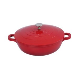 Culinart Carol Panci Hot Pot Dengan Tutup Aluminium Non-Stick Coating 24 cm - Merah