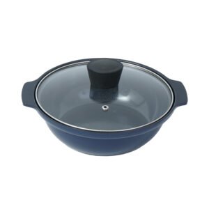 Kris Panci Hot Pot Dengan Tutup Non-Stick Coating 20 cm - Biru Sapphire