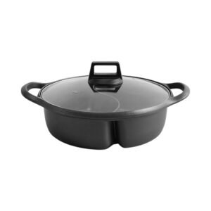 Culinart Panci Hot Pot Aluminium Non-Stick PTFE Coating 28 cm - Hitam