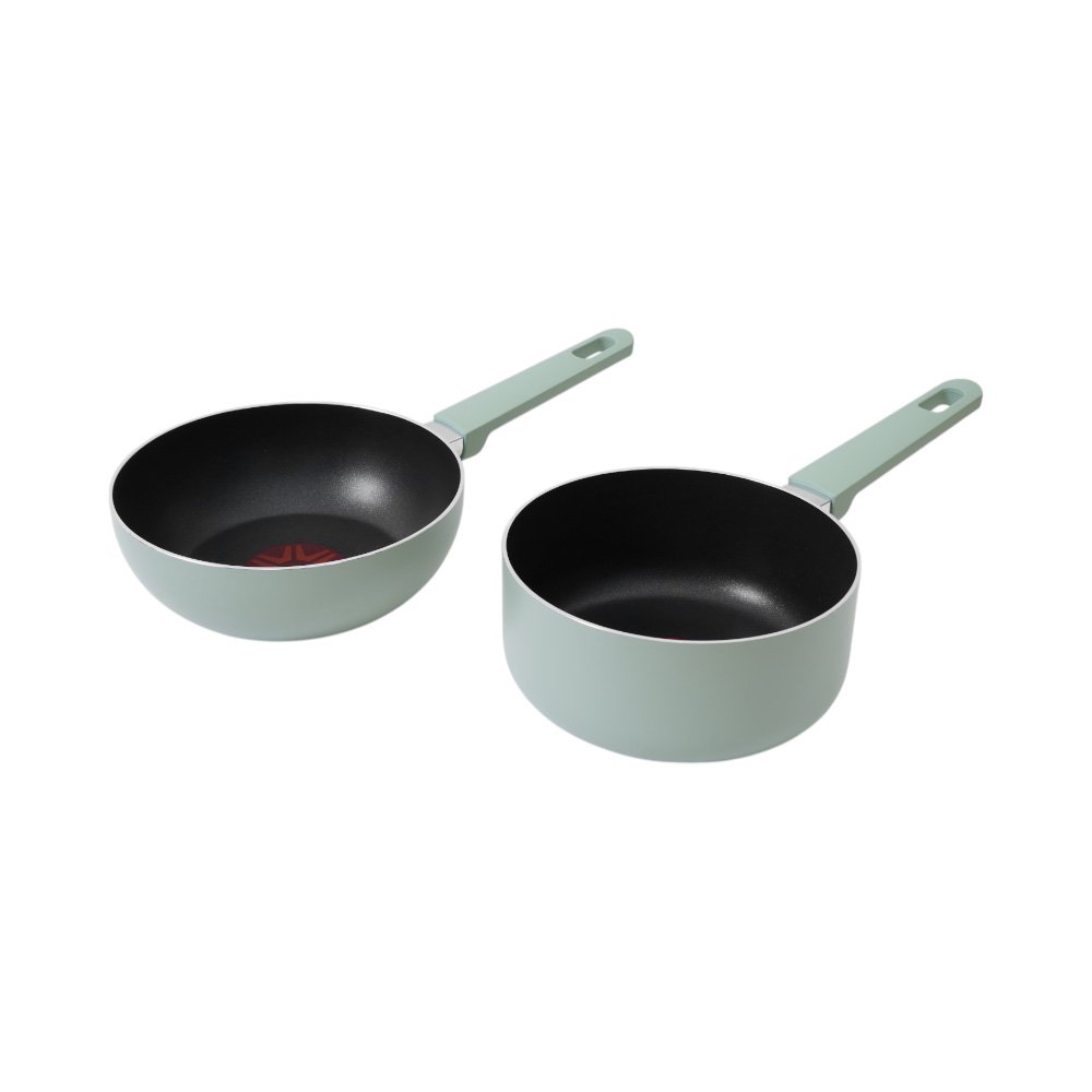 Culinart Thermospot Wajan Wok & Panci Saucepan Non-Stick Coating Set 2 pcs - Hijau