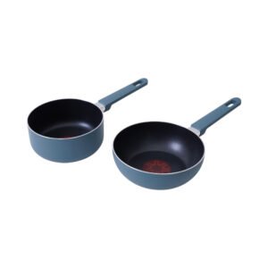 Culinart Thermospot Wajan Wok & Panci Saucepan Non-Stick Coating Set 2 pcs - Biru
