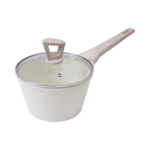 Culinart Eyesi Panci Saucepan Ceramic Marble Coating 18 cm - Krem Beige