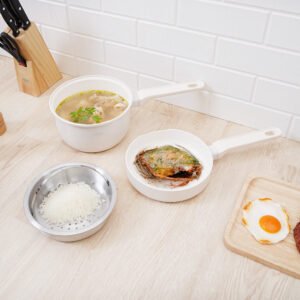 Culinart Piccolo Perlengkapan Masak Ceramic Coating Set 3 pcs - Putih