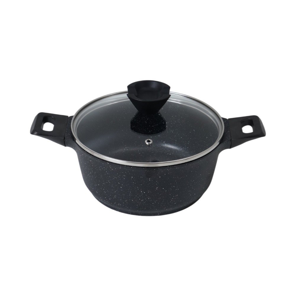Sitram Aurelia Panci Casserole Dengan Tutup Kaca 20 cm - Hitam