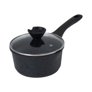 Sitram Aurelia Panci Saucepan Dengan Tutup 18 cm - Hitam