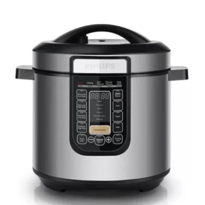 PHILIPS PRESSURE COOKER BLACK SILVER